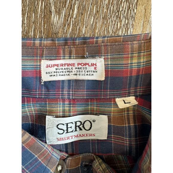Men's SERO Plaid Button Down Large‎ - Picture 4 of 5